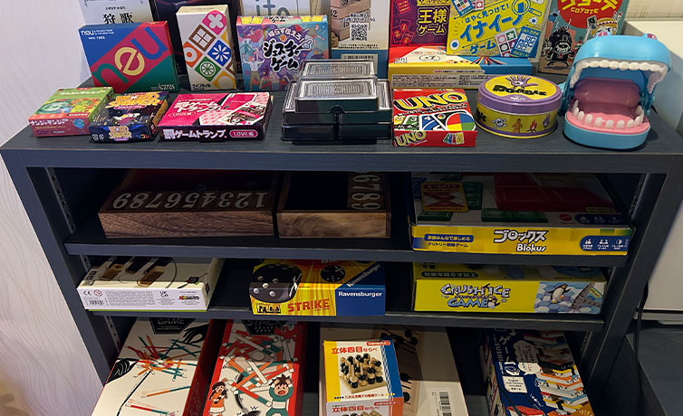 UNOからパーティー系まで勢ぞろい。どれ選んでもワイワイできるゲームが盛りだくさん。